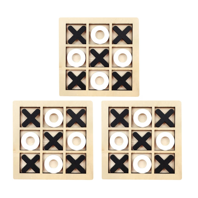 Montessori Play Game Wooden Toy Mini Chess Interaction Puzzle Training Brain Learning Early Educational Toys For Children Kids