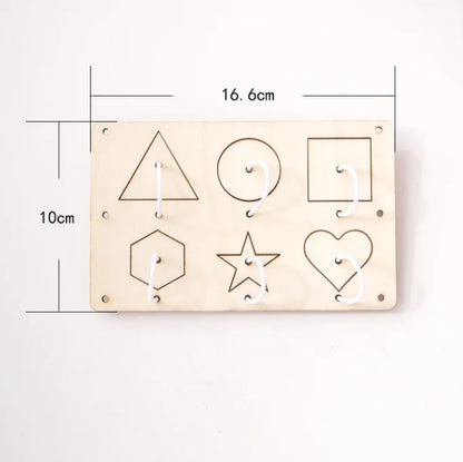Montessori Busy Board Accessories Wood DIY Toy Material Education Activity Board Parts Toys For Children Basic Skills Learning