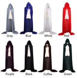 Capa de Veludo Unissex Estilo Ceifador com Capuz – Ideal para Halloween, Natal e Cosplay (Diabo, Bruxa, Mago ou Medieval)