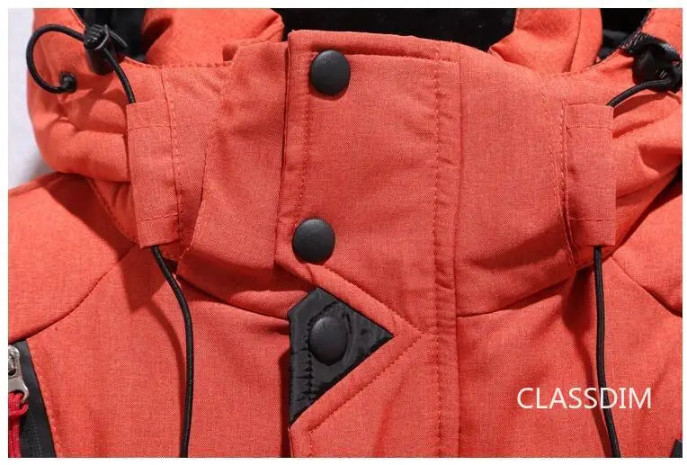 New Winter Men Hooded Casual  Puffer Jackets White Duck Down Coats High Quality Male Outdoor Windproof Warm Winter Parkas Size 5