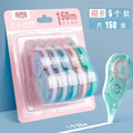 5/6PCS Permanent Adhesive Tape Correction Tape Roller Set Smooth Compact Design with No Drying Time Adhesive Grooves for School