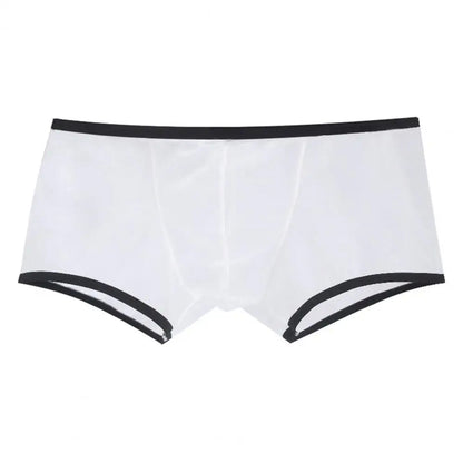 Transparent Boxers for Men See Through Male Underpants Sexy Low Waist Panties Lingerie Intimates
