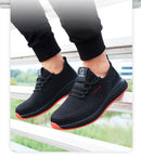 Manlegu Air Mesh Steel Toe Work Shoes Breathable Working Shoes Women Man Safety Shoes Lightweight Puncture-Proof Safety Boots