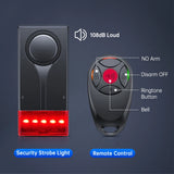Extractme 108dB Anti-Theft Alarm Wireless Vibration Alarm with Remote Control Door and Window Alarm Car Alarm Security System