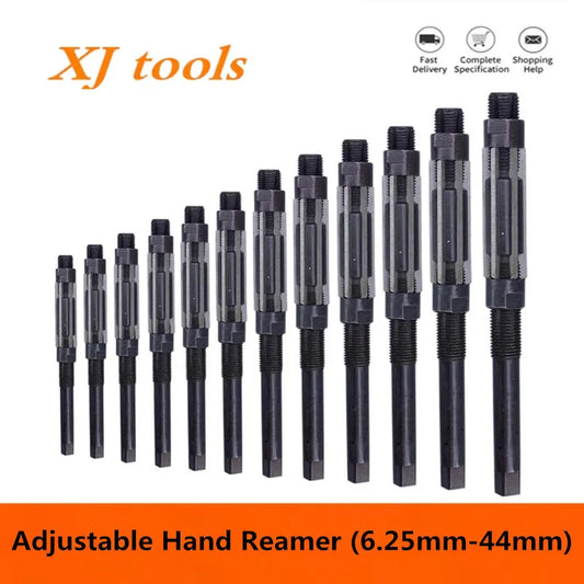 1PC Adjustable Hand Reamer HSS Size Range Alloy Steel Reamer Hand Reamer Machine Cutting Tools (10/12/15/17/19/20/21/23/25/26mm)