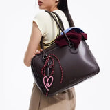 Toast Bag Large Capacity Tote Bag Handbag Shoulder Bag Crossbody Bag Heart-Shaped Soft