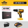 LYUWO Rechargeable Electric Hand Drill, Pistol Drill, Electric Screwdriver, Household Impact Hand Drill Tool,Use MT Battery
