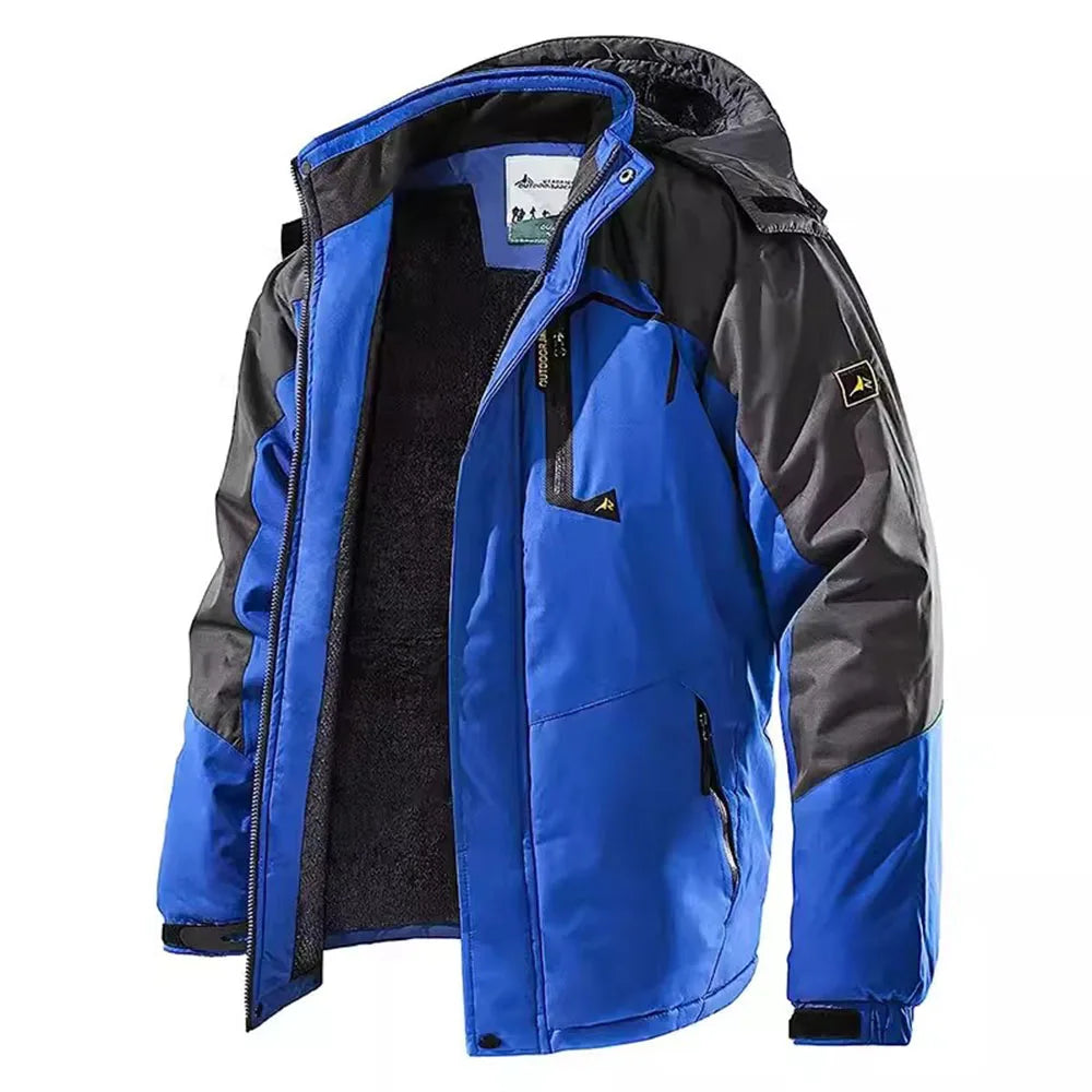 Men's Winter Parkas Outdoor Jacket Thicken Fleece Warm Waterproof Windbreaker Ski Jackets Climb Men Thick Coat Hot Sale