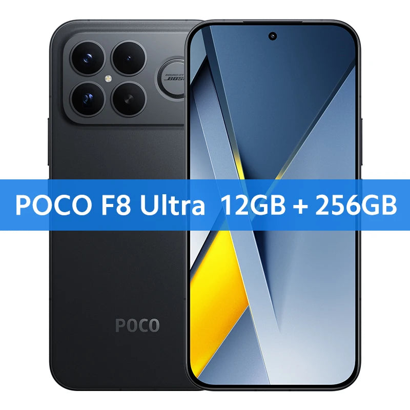 Smartphone POCO F8 Ultra (Versão Global) – Processador Snapdragon 8 Elite Gen 5, bateria de 6500 mAh, tela de 6,9 polegadas, câmera de 50 MP e NFC.tecno