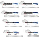 XITUO Juego de cuchillos de cocina de 1 a 8 piezas, mango de resina azul para cuchillo de chef, cuchillo de pelar, cuchillo de deshuesar, cuchillo Santoku, afilado como una navaja