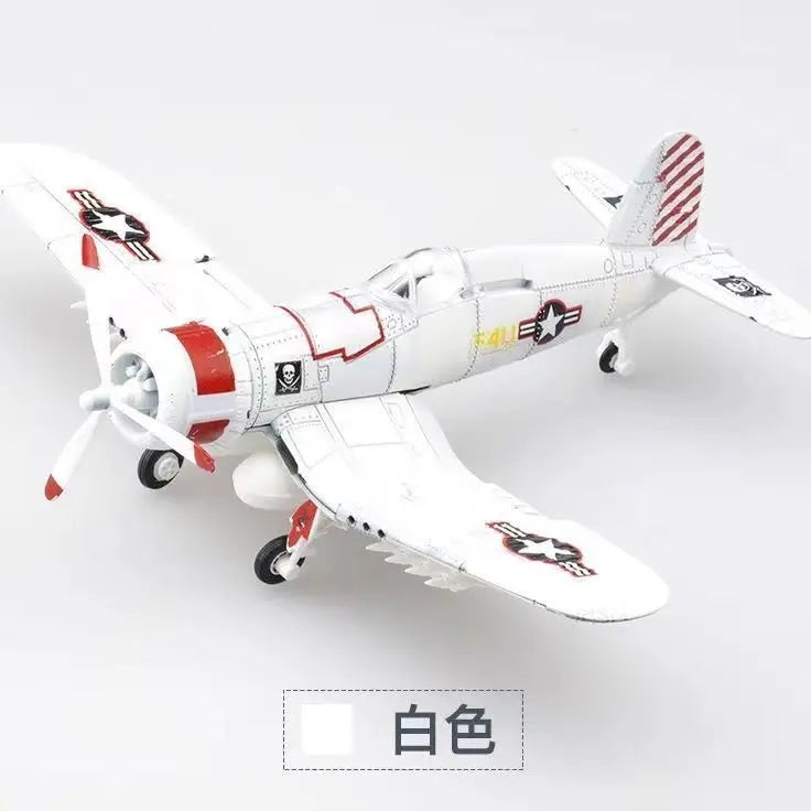 1/48 Scale WWII AirForce P-40 Tomahawk Military Flying Tigers P51 MUSTANG F4U BF109 Fighter Model Collection DIY Puzzle Toys