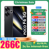 Global Version POCO F6 5G Smartphone NFC Snapdragon®8s Gen 3 120Hz 90W Turbo Charging 5000mAh Battary