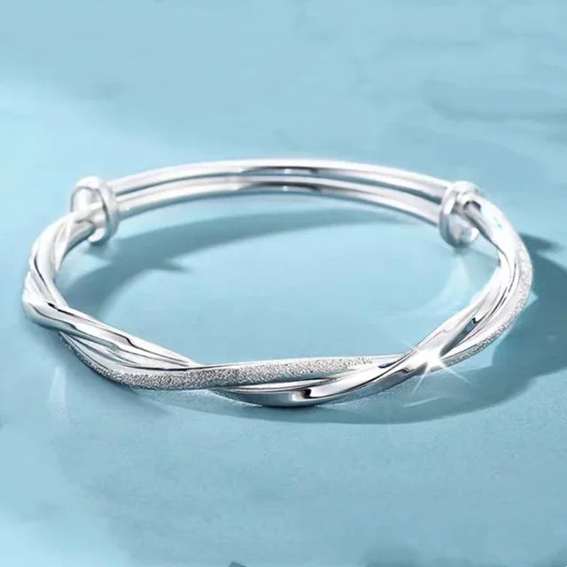 925 Sterling Silver Peacock Opening Screen Bracelet For Women Luxury Designer Texture Open Bangles Original Party Jewelry Gift 