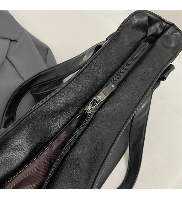 Soft Interior Compartment Shoulder Bags 2026 High Quality Contrasting Colors Bags for Women Fashion Zipper Pu Women's Handbags