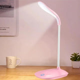 LED Table Lamp USB Chargeable 3 Color Stepless Dimmable Desk Lamp Touch Foldable Eye Protection Reading Night Light Rechargeable
