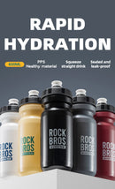 ROCKBROS Cycling Water Bottle 600ml Lightweight Bottle With Dust Cover Gym Water Kettle Drink Outdoor Sports Bike Accessories