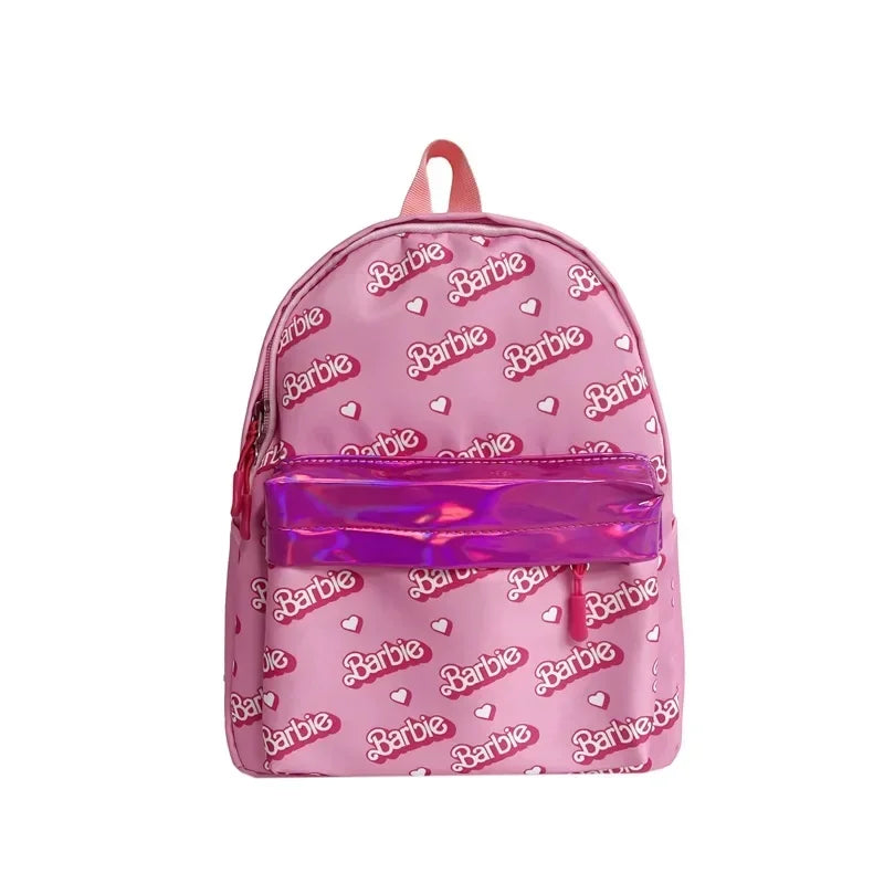 Kawaii Barbie Cartoon Anime Fashion Backpack Girl Barbie Princess Backpack Cute Kindergarten Kids Schoolbag Gift Toys