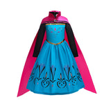 Snow Queen Elsa Dresses for Girls Costumes Kids Cosplay Halloween Princess Children Gowns Clothing Party Dresses Outfits 2-10Yrs