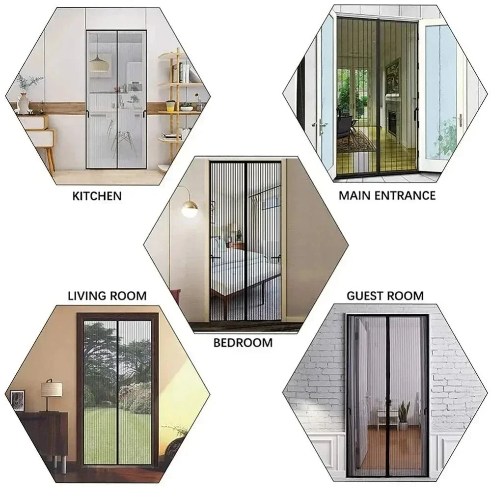 Magnetic Door Window Mosquito Net Insect Screen EcoFlow Anti Bug Curtains Home Garden Outdoor Protection Door Curtain