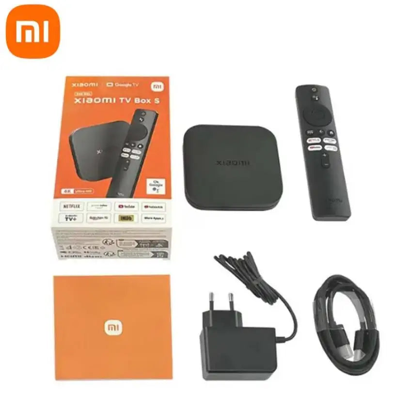 Versión global Xiaomi Mi TV Box 2.ª generación 4K Ultra HD Google TV Dolby Vision HDR10+ Asistente de Google Smart Mi Box S Media Player