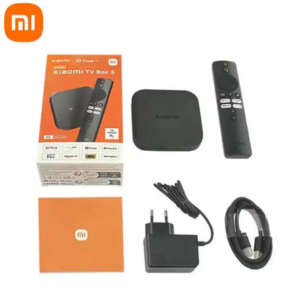 Versión global Xiaomi Mi TV Box 2.ª generación 4K Ultra HD Google TV Dolby Vision HDR10+ Asistente de Google Smart Mi Box S Media Player