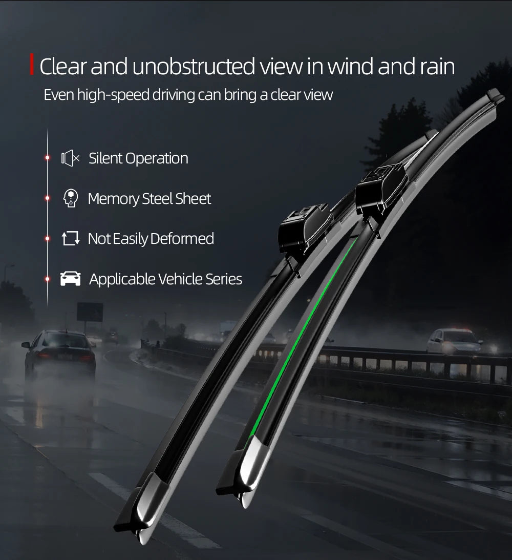 For Renault Captur Kaptur 2013-2023 Front Windshield Wiper Blades 2x Windscreen Window Accessories 2014 2015 2016 2017 2019 2021