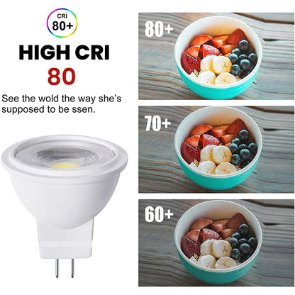 1/2/4/6/10 pçs 3w 5w mr11 lâmpadas led ac/dc12v economia de energia gu4.0 bifin holofotes lâmpada interior iluminação doméstica lâmpada halógena