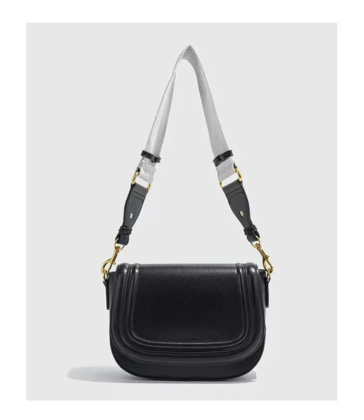 Fashionable Versatile Women's Crossbody Bag 2024 New Color Blocking Canvas Single Shoulder Sling Bag Motorcycle Equipment Access
