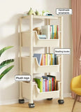 Trolley Bookshelf Kitchen Storage Rack Kitchen Corner Narrow Slit Storage Cabinet Bathroom Living Room Home Organizer