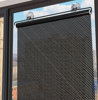 Sunshade Roller blinds Curtains Blackout Curtain Suction Cup Punch-free Retractable Window Kitchen Roller Curtains for Bedroom