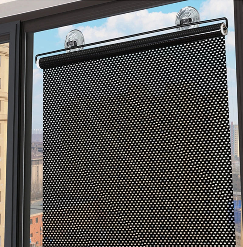 Sunshade Roller blinds Curtains Blackout Curtain Suction Cup Punch-free Retractable Window Kitchen Roller Curtains for Bedroom