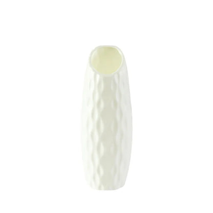 4066 Simple Plastic Vase Silver Willow Hydroponic Flowers Artificial Flower Vase Desktop Living Room Decoration Ornaments