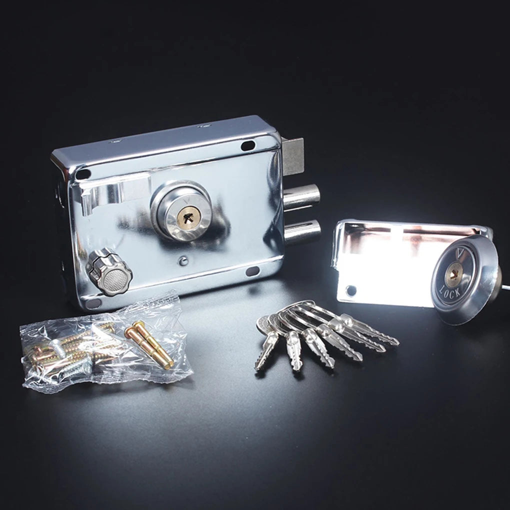 Smooth Lock Antique Household Front Door House Padlocks Locking Accessories Universal Heavy-Duty Gear With Key