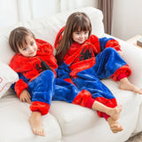 Lilo Stitch Cosplay Costume Boys Girls Spider Pajamas Plush Winter Warm Clothes for Boys Girls Halloween Christmas Gifts