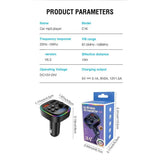 Car MP3 Player with Wireless FM Transmitter and USB-C Fast Charging Port for Reliable Connection and Hands-Free Use