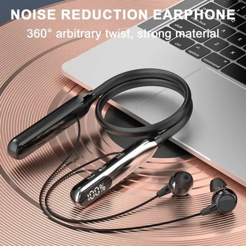 Auriculares Bluetooth con banda para el cuello, Auriculares inalámbricos con micrófono, batería larga, Auriculares deportivos Bluetooth de alta calidad