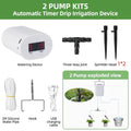 2/8/16 Heads Automatic Plant Flower Watering Pump Garden Accsesories Plants Sprinkler Drip Irrigation Device Water System Kit