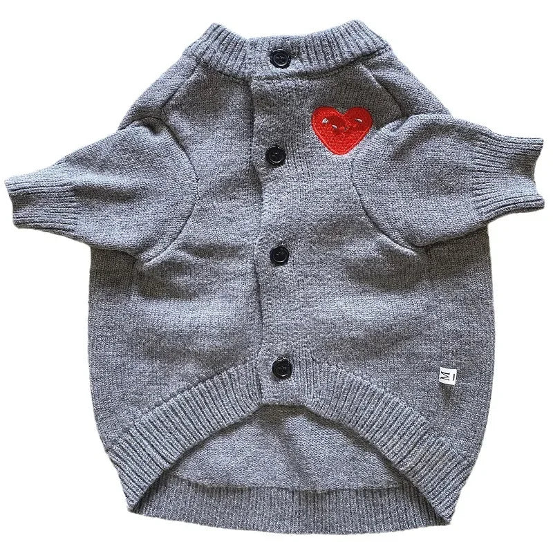 Adorable Knit Sweater Dog Cat Autumn/winter Fashionable Warm Protective Clothing Pet Coats Jackets Trendy Brand In Stock
