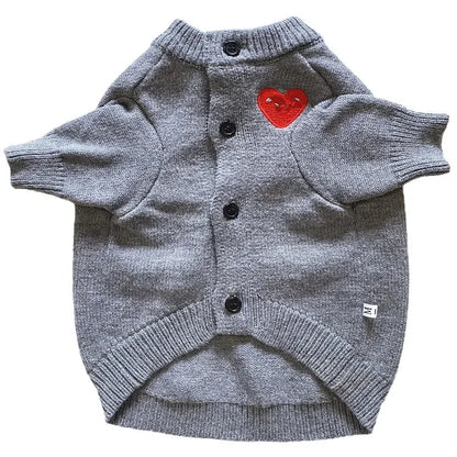 Adorable Knit Sweater Dog Cat Autumn/winter Fashionable Warm Protective Clothing Pet Coats Jackets Trendy Brand In Stock