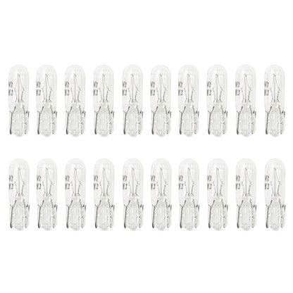 20Pcs Halogen T5 W2W Bulb 12V Car Instrument Lights Dashboard Bulb Auto Interior Warnning Light