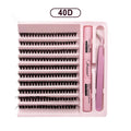 DIY Lashes Extension Kit, Clusters, Bond e Seal, Ferramentas de maquiagem para colagem, cola Acessórios, 200 pcs