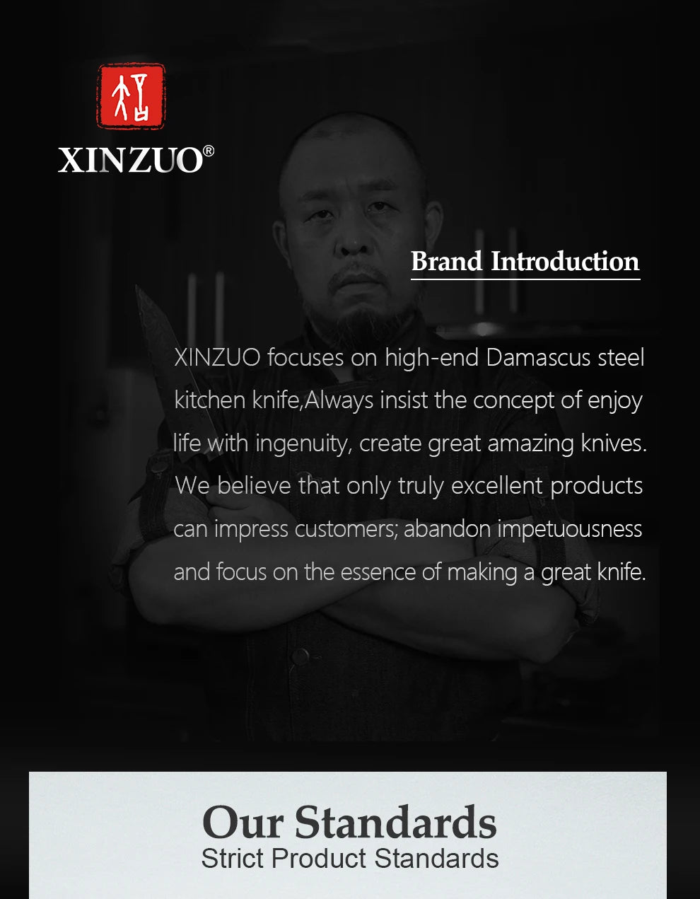 XINZUO-Juego de Cuchillos de Cocina de acero inoxidable 1,4116, herramienta de corte con mango de sándalo rojo de alta calidad, 5 uds., Alemania