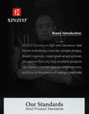 XINZUO-Juego de Cuchillos de Cocina de acero inoxidable 1,4116, herramienta de corte con mango de sándalo rojo de alta calidad, 5 uds., Alemania