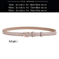 Women's belt genuine leather fashion casual simple everything matching decoration cowhide pants belt white jeans small belt