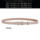 Women's belt genuine leather fashion casual simple everything matching decoration cowhide pants belt white jeans small belt