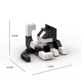 Hot Animal Series 62pcs Moc Bricks Cat Figires Diy Building Blocks Education Toys Desktop Decorative Ornaments Christmas Gifts