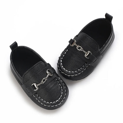 Casual Slip On Low Top Loafer Shoes For Baby Boys, Lightweight Comfortable Non Slip Flat Shoes For Indoor Outdoor Walking