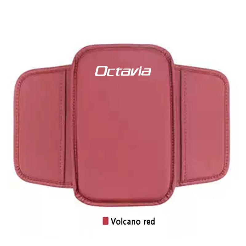 For Skoda Octavia Car Interior Accessories Car Armrest Pad Center Console Arm Rest Box Cover Protective Mat