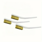 1/3/5pcs Mini Brass Wire Brush Set for Paint & Rust Removal Industrial Metal Polishing Burr Cleaning Tool