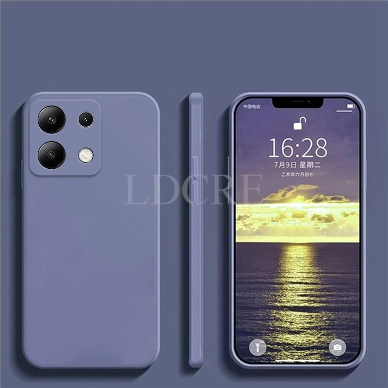For Xiaomi Redmi Note 13 Case Liquid Silicone Cover Redmi Note 13 Pro Plus Case TPU Protective Phone Case Redmi Note 13 Cover